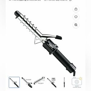 Conair Instant Heat
Curling Iron Spiral 0.75-inch Black